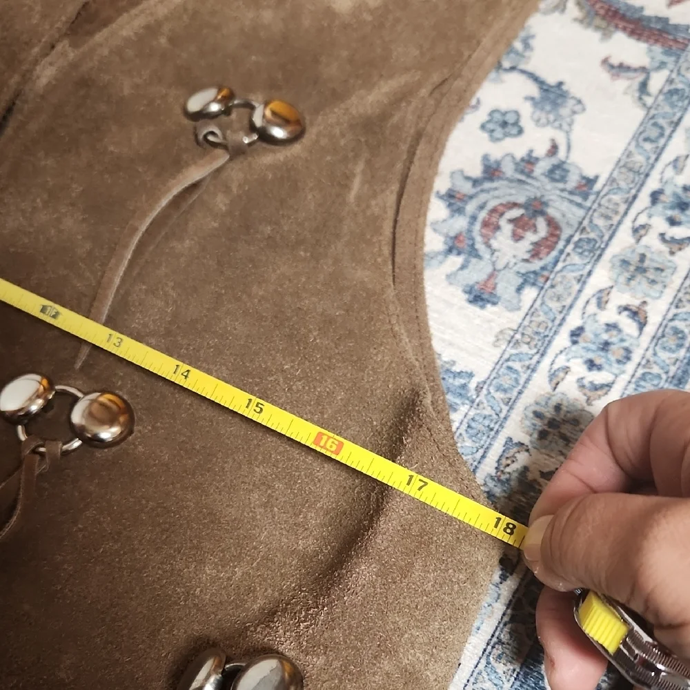 Brown Suede Fringe Vest - Picture 8 of 11